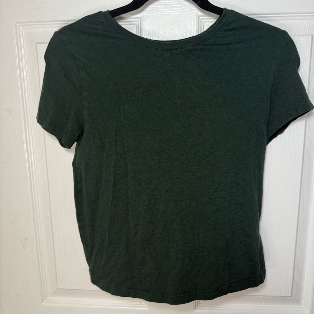 Old Navy Fitted Green Short Sleeve Tee